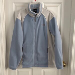 The North Face Blue and Gray Fleece Jacket